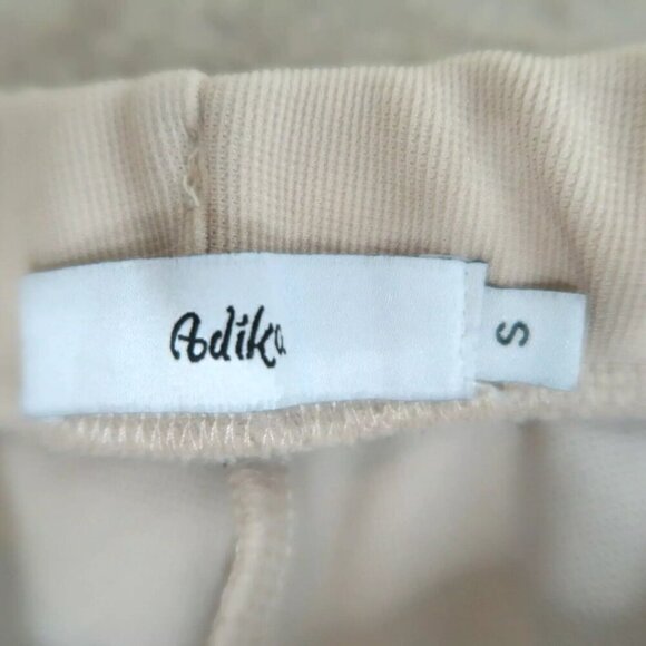 Adika Slit Bottom Panta Pull On Beige Tan Slim Stretch Polyester Women's Small - Picture 6 of 8